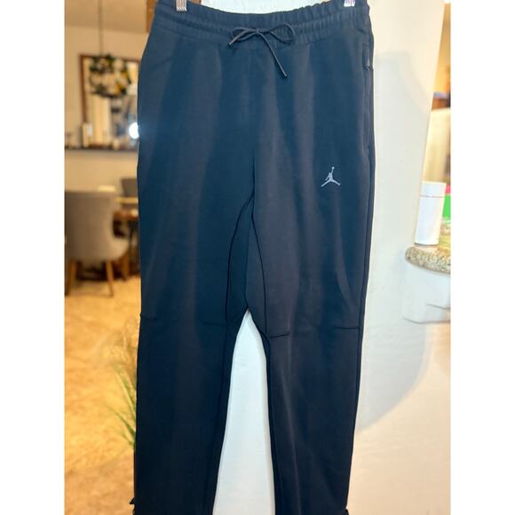 Jordan Men's Black Sport Hoop Fleece Men's Dri-FIT Pants Small - Picture 2 of 6